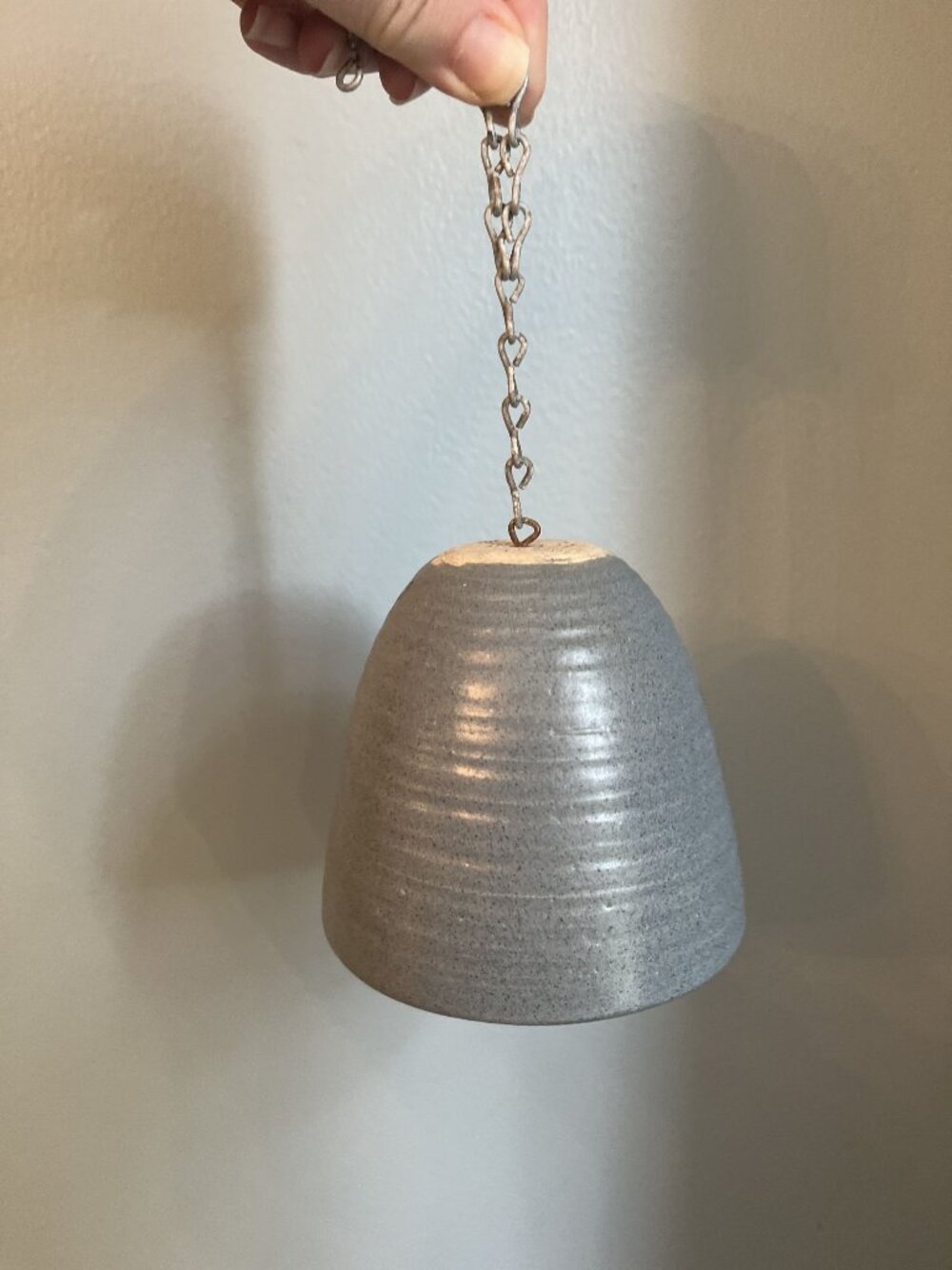 Pigeon Forge Pottery Hanging Bell Rare